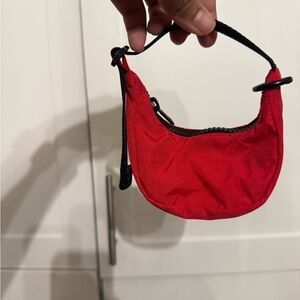 Mini Red BAGGU crescent bag charm